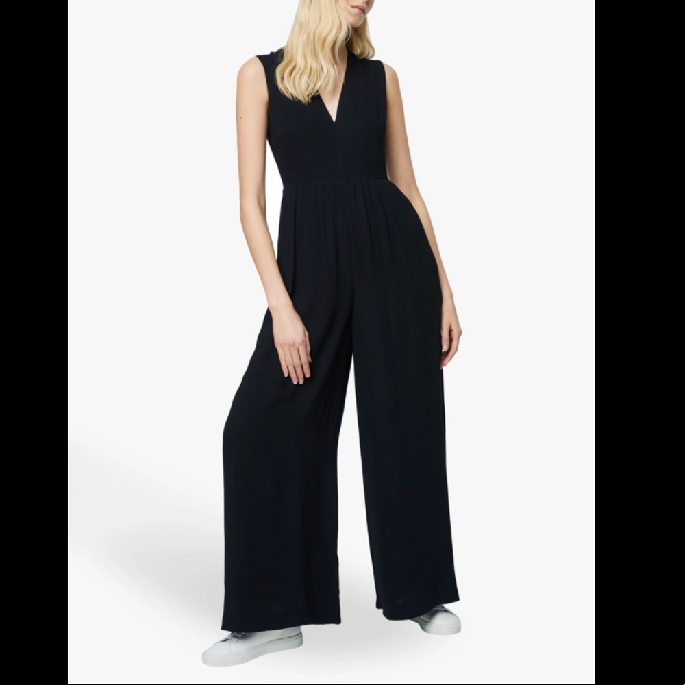 Black French connection Carabelle wide leg jumpsuit